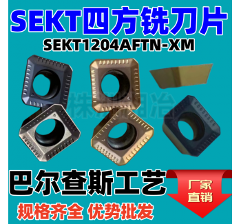 數(shù)控四方銑刀片SEKT1204AFTN-XM銑床鋼件不銹鋼45度平面開粗刀粒