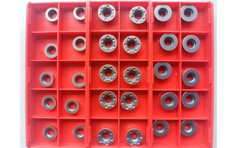 銑刀片R5/R6圓弧硬質(zhì)合金刀片，采用巴爾查斯涂層生產(chǎn)工藝，具有耐磨抗崩穩(wěn)定性能